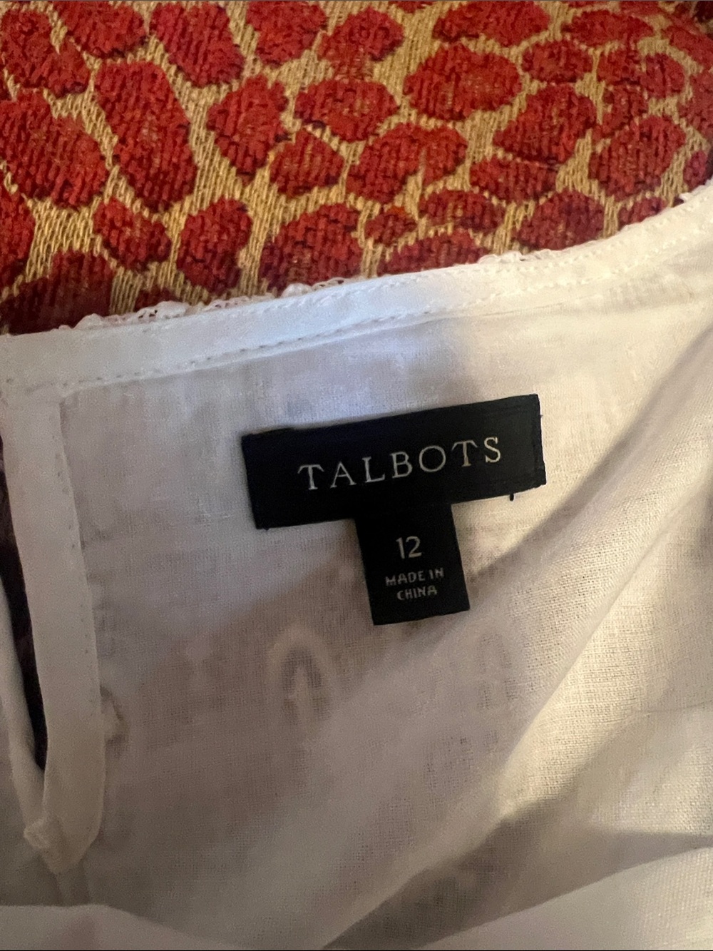 Talbots Ivory Lace A-Line Dress Shell - Picture 2 of 3
